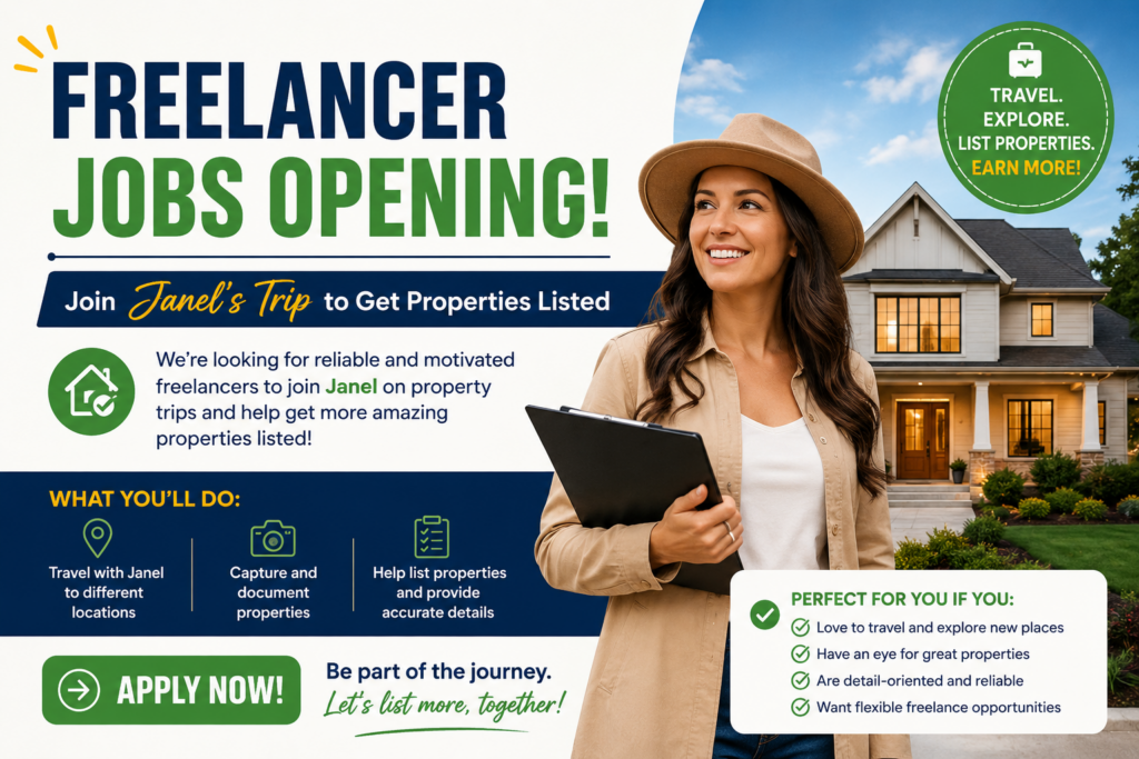 Freelancer Jobs at JanelTrip – Earn by Listing Travel Properties